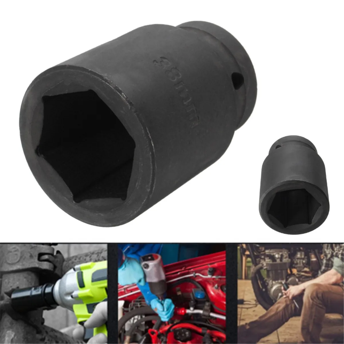 38mm 1/2 Drive Deep Impact Sockets Metric Air Pneumatic Socket Wrench Head 38mm Standard Durable Car Auto Truck Repair Tools
38mm 1/2 Drive Deep Impact Sockets Metric Air Pneumatic Socket Wrench Head 38mm Standard Durable Car Auto Truck Repair Tools