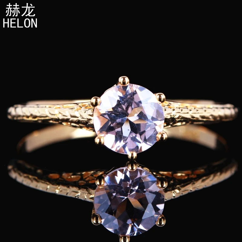 925 Sterling Silver Solitaire Flawless 0.72ct Round 100% Genuine Morganite Vintage Antique Fine Jewelry Engagement Wedding Ring
925 Sterling Silver Solitaire Flawless 0.72ct Round 100% Genuine Morganite Vintage Antique Fine Jewelry Engagement Wedding Ring
