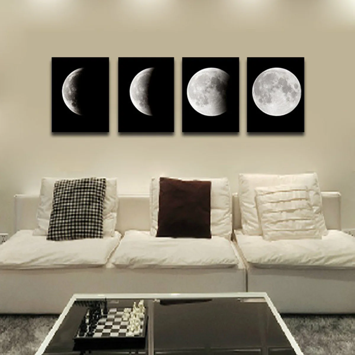 Simple Plane Pattern Home Decoration Painting Photo Canvas Painting Core Art Micro Frameless the Moon Painting 1pc
Simple Plane Pattern Home Decoration Painting Photo Canvas Painting Core Art Micro Frameless the Moon Painting 1pc