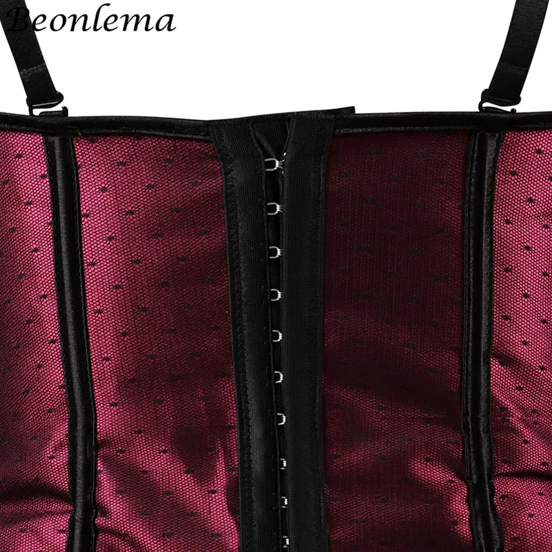 Beonlema Ladies Sexy Bustier Gothic Wine Red Overbust Lacing Up Corset Body Modeling Strap Korset Women Plus Size Sexy Clubwear
Beonlema Ladies Sexy Bustier Gothic Wine Red Overbust Lacing Up Corset Body Modeling Strap Korset Women Plus Size Sexy Clubwear