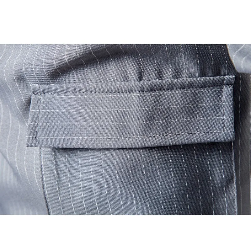 2019 Autumn New Men's Slim Fit Striped Shirt Gray Black Long Sleeve pockets Shirts Male Casual Business Shirt Tops M-2XL
2019 Autumn New Men's Slim Fit Striped Shirt Gray Black Long Sleeve pockets Shirts Male Casual Business Shirt Tops M-2XL