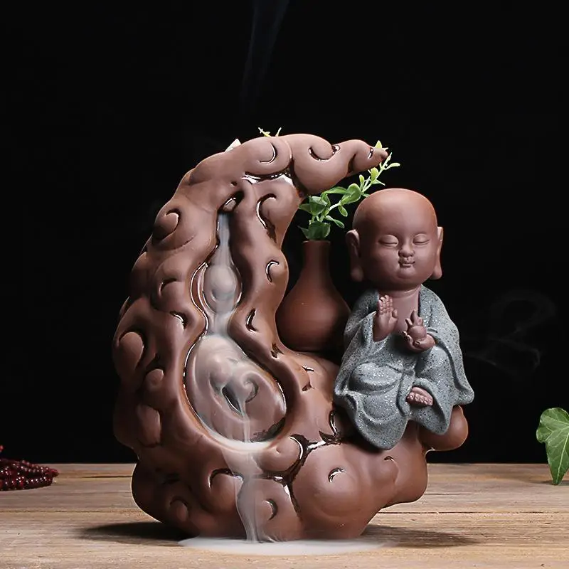 Курильница для ароматерапии Little Monk Backflow, керамическая подставка для ароматерапии, водопад для курения
Курильница для ароматерапии Little Monk Backflow, керамическая подставка для ароматерапии, водопад для курения