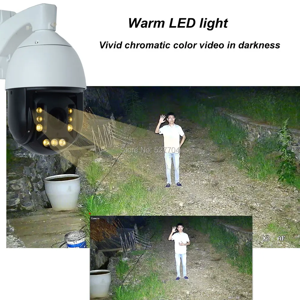 2MP 5MP Starlight PTZ Camera 30X ZOOM 1080P True Color Night Vision IP Camera Warm LED Chromatic Video onvif IR100M Motion Detec
2MP 5MP Starlight PTZ Camera 30X ZOOM 1080P True Color Night Vision IP Camera Warm LED Chromatic Video onvif IR100M Motion Detec