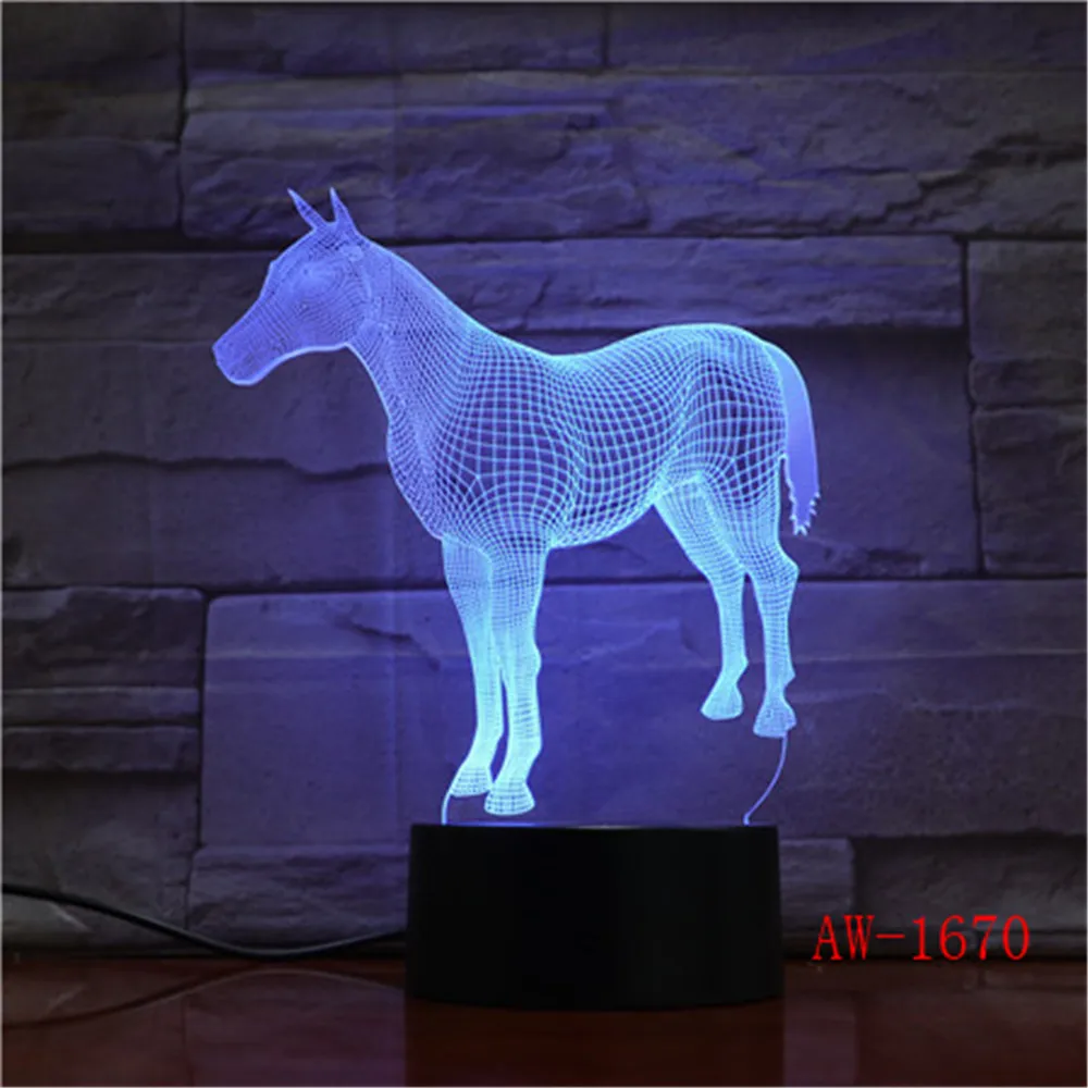 Animal Horse 3d Nightlight 7 Colorful Touch Remote Usb Gifts 3d Light Fixtures Usb Led Luminaria De Mesa Table Lamp AW-1670
Animal Horse 3d Nightlight 7 Colorful Touch Remote Usb Gifts 3d Light Fixtures Usb Led Luminaria De Mesa Table Lamp AW-1670