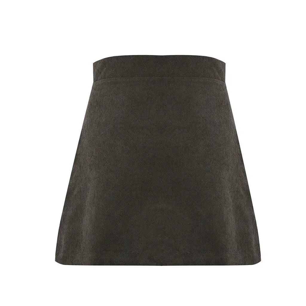 Women High Waist Suede Button Short Mini Skirts A-Line Mini Skirt Vintage short casual skirts with button
Women High Waist Suede Button Short Mini Skirts A-Line Mini Skirt Vintage short casual skirts with button