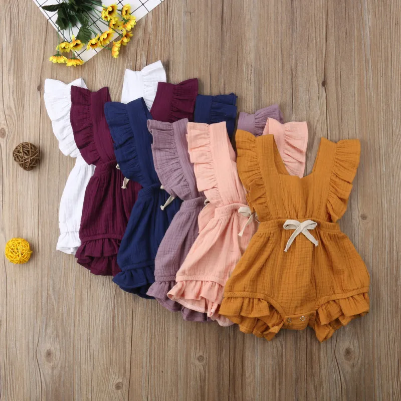 0-24M Cute Baby Girls Cotton Romper Backless Newborn Infant Baby Girl Ruffles Romper Summer Sleeveless Jumpsuit Outfits Playsuit
0-24M Cute Baby Girls Cotton Romper Backless Newborn Infant Baby Girl Ruffles Romper Summer Sleeveless Jumpsuit Outfits Playsuit