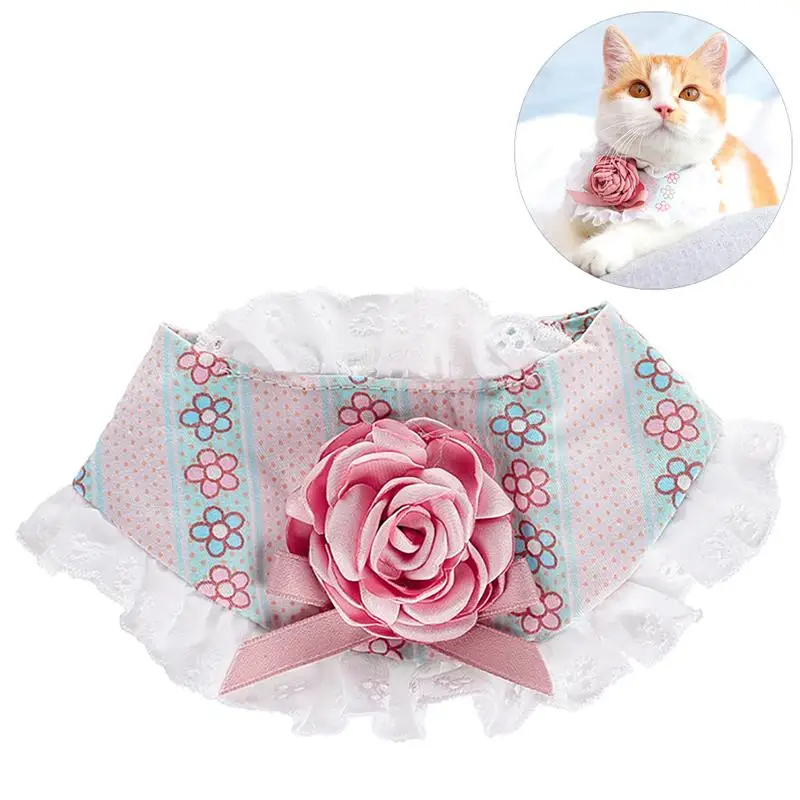 Cute Floral Pet Dog Cat Lace Scarf Collar Adjustable Puppy Decoration Bandana Pet Cat Tie Collar Dress-Up Pet Bibs
Cute Floral Pet Dog Cat Lace Scarf Collar Adjustable Puppy Decoration Bandana Pet Cat Tie Collar Dress-Up Pet Bibs