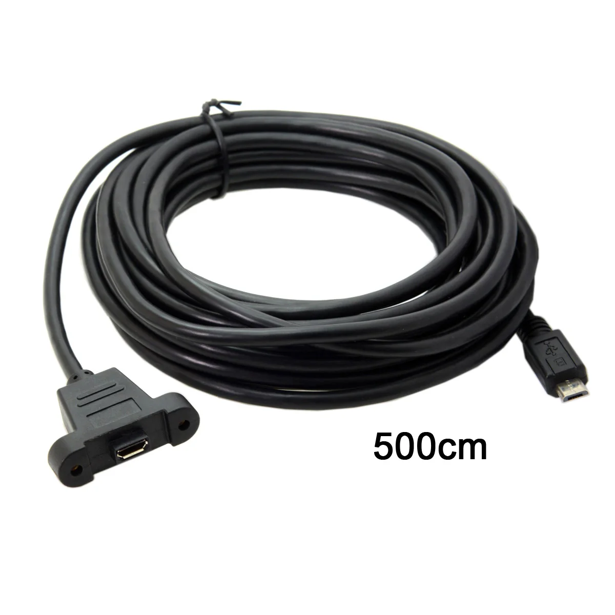Cablecc Micro USB 5Pin мужского и женского пола панель расширения крепление Тип кабель 3 м 5