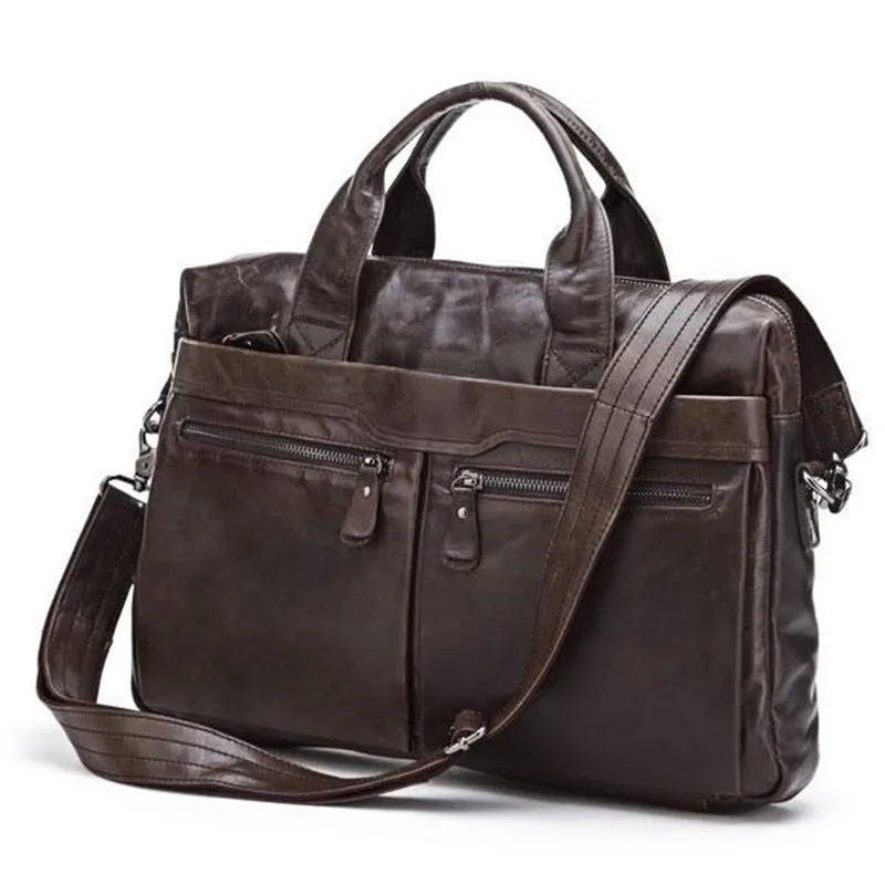 Fashion Portfolio Men Genuine Leather Briefcase Business Bag Leather Men Laptop Briefcase Office Bag Male Shoulder bag messenger
Fashion Portfolio Men Genuine Leather Briefcase Business Bag Leather Men Laptop Briefcase Office Bag Male Shoulder bag messenger