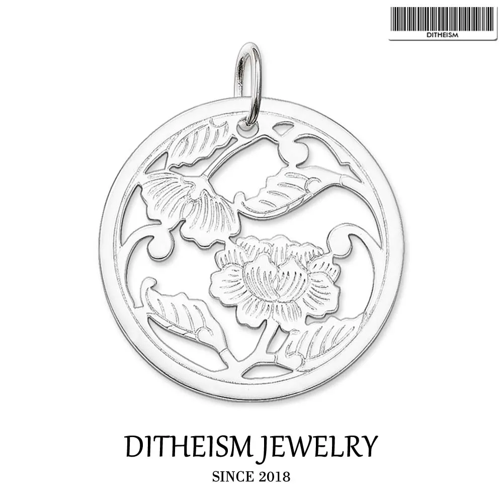 Floral Cut Out Disc Pendant, 2018 New Fashion Jewelry 925 Sterling Silver Trendy Gift For Women Girls Fit Necklace
Floral Cut Out Disc Pendant, 2018 New Fashion Jewelry 925 Sterling Silver Trendy Gift For Women Girls Fit Necklace