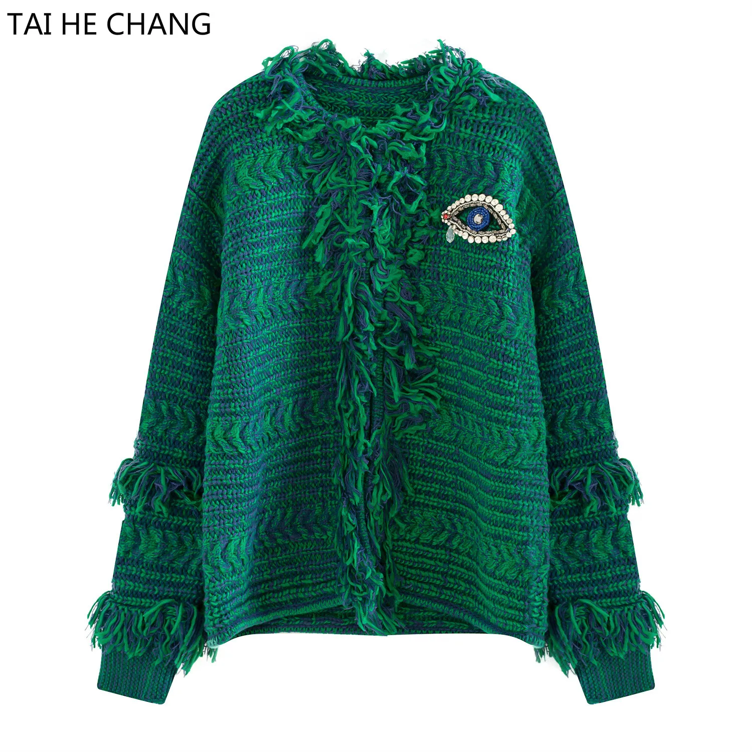 High Quality Women Runway High Street Sweaters New Fashion Designer Autumn and Winter Knitted Cardigans Tassel Sweater
High Quality Women Runway High Street Sweaters New Fashion Designer Autumn and Winter Knitted Cardigans Tassel Sweater