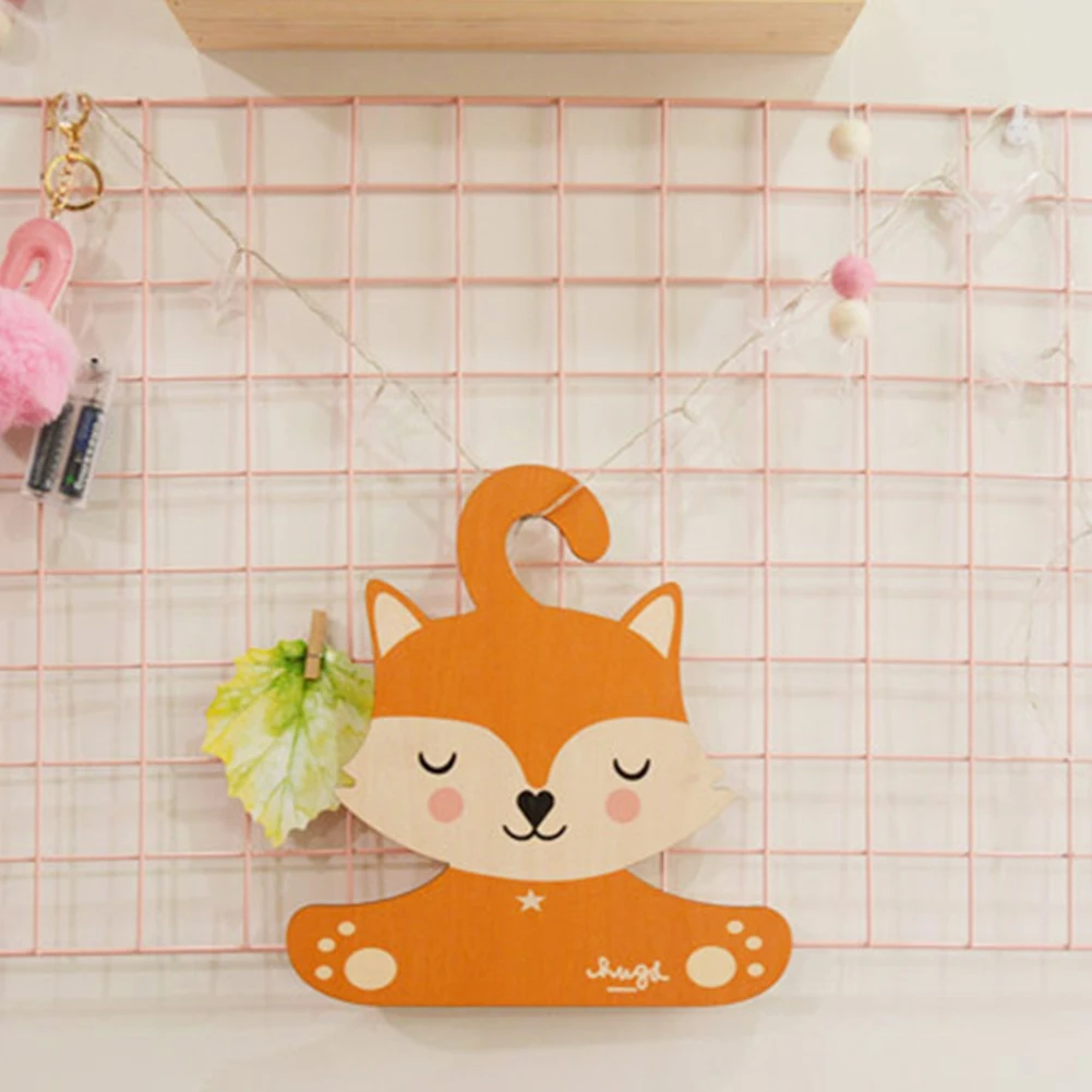 Wall Decorative Wood Clothes Hanger Creative Brown Fox Design For Suits Trousers Shirts Drying Coat Decoration | Дом и сад