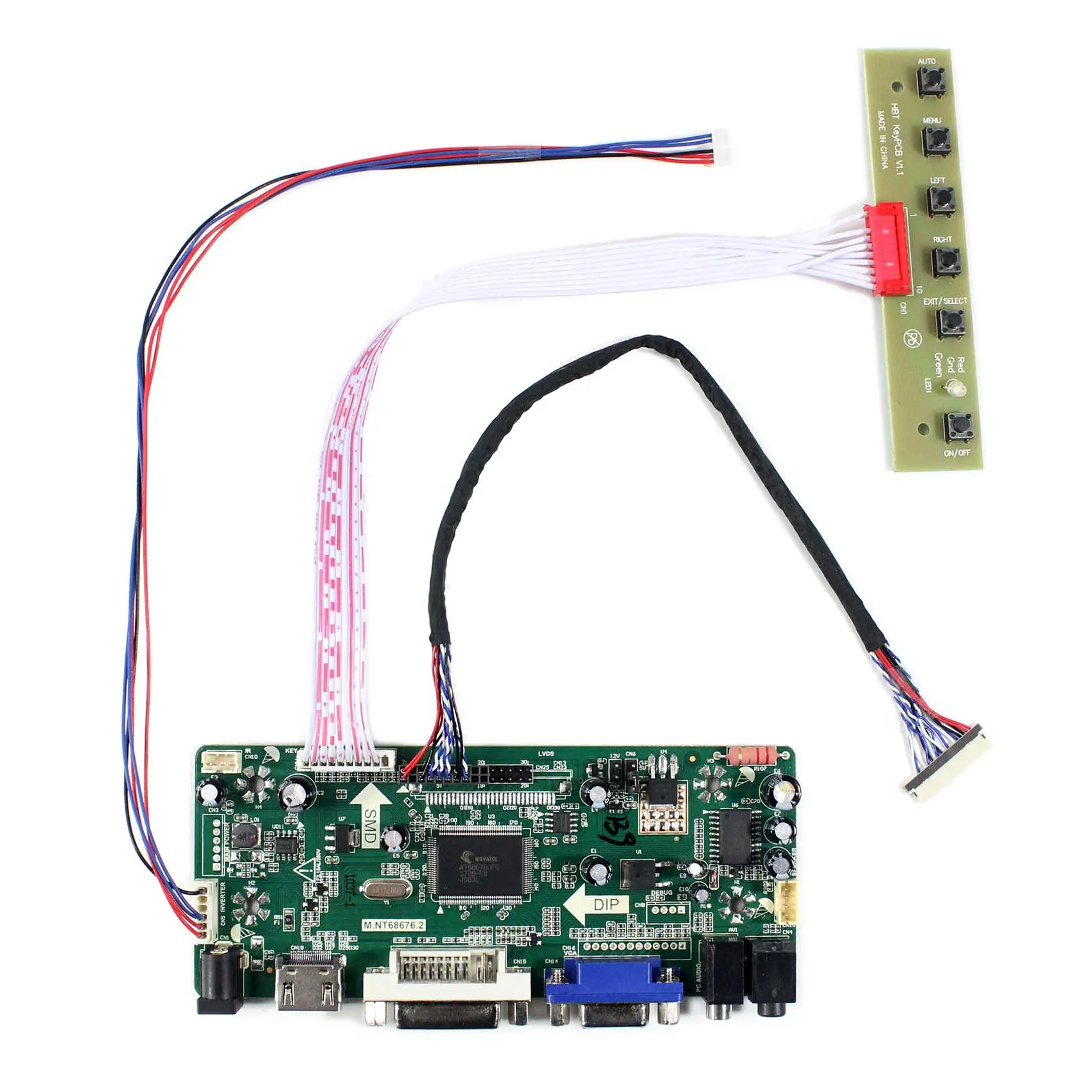 HD MI VGA DVI Audio LCD Controller Board NT68676 for 6.5" G065VN01 V2 640x480 LCD Screen
HD MI VGA DVI Audio LCD Controller Board NT68676 for 6.5" G065VN01 V2 640x480 LCD Screen