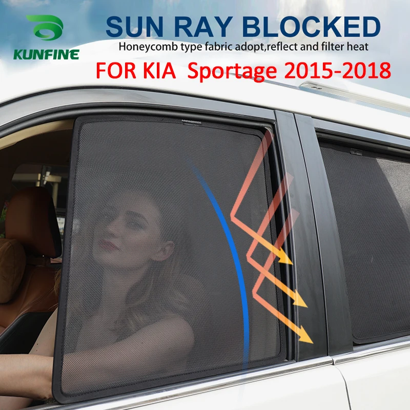 4PCS/Set Magnetic Car Side Window SunShades Mesh Shade Blind For KIA Sportage 2014-2019 Car Window Curtian Black
4PCS/Set Magnetic Car Side Window SunShades Mesh Shade Blind For KIA Sportage 2014-2019 Car Window Curtian Black