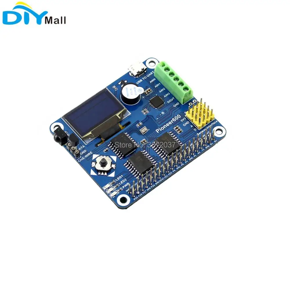 Pioneer600 Expansion Board 0.96inch OLED Display CP2102 USB to UART Sensor Interface for Waveshare Raspberry Pi A+/B+/2B/3B/3B+
Pioneer600 Expansion Board 0.96inch OLED Display CP2102 USB to UART Sensor Interface for Waveshare Raspberry Pi A+/B+/2B/3B/3B+