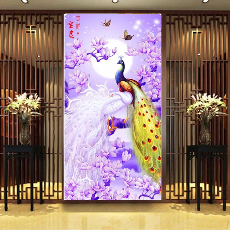 DIY Diamond Painting Embroidery 5D Moonlight Animal Peacock Stick Drill Cross Stitch Full Rhinestone Diamond Mosaic Wall Decor
DIY Diamond Painting Embroidery 5D Moonlight Animal Peacock Stick Drill Cross Stitch Full Rhinestone Diamond Mosaic Wall Decor
