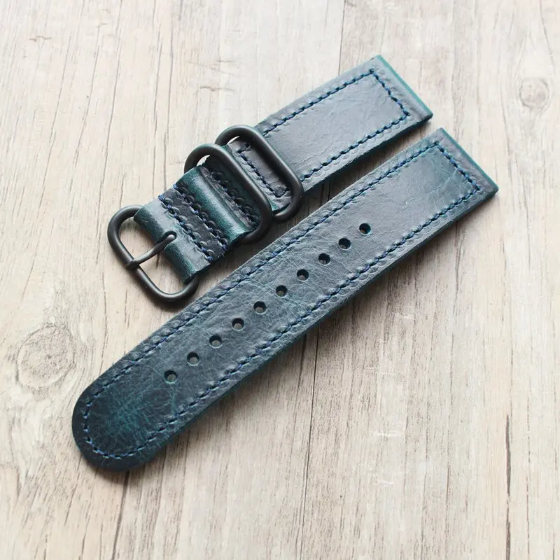 20 22 24mm new design Retro Men Ms high quality Genuine Leather Watch Strap Blue brown Wristband for fashion Universal WatchBand
20 22 24mm new design Retro Men Ms high quality Genuine Leather Watch Strap Blue brown Wristband for fashion Universal WatchBand