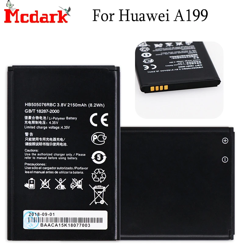 HB505076RBC батарея Чехол для мобильного телефона Huawei Ascend G527 A199 C8815 G606 G610 U20 G700 G710 G716
