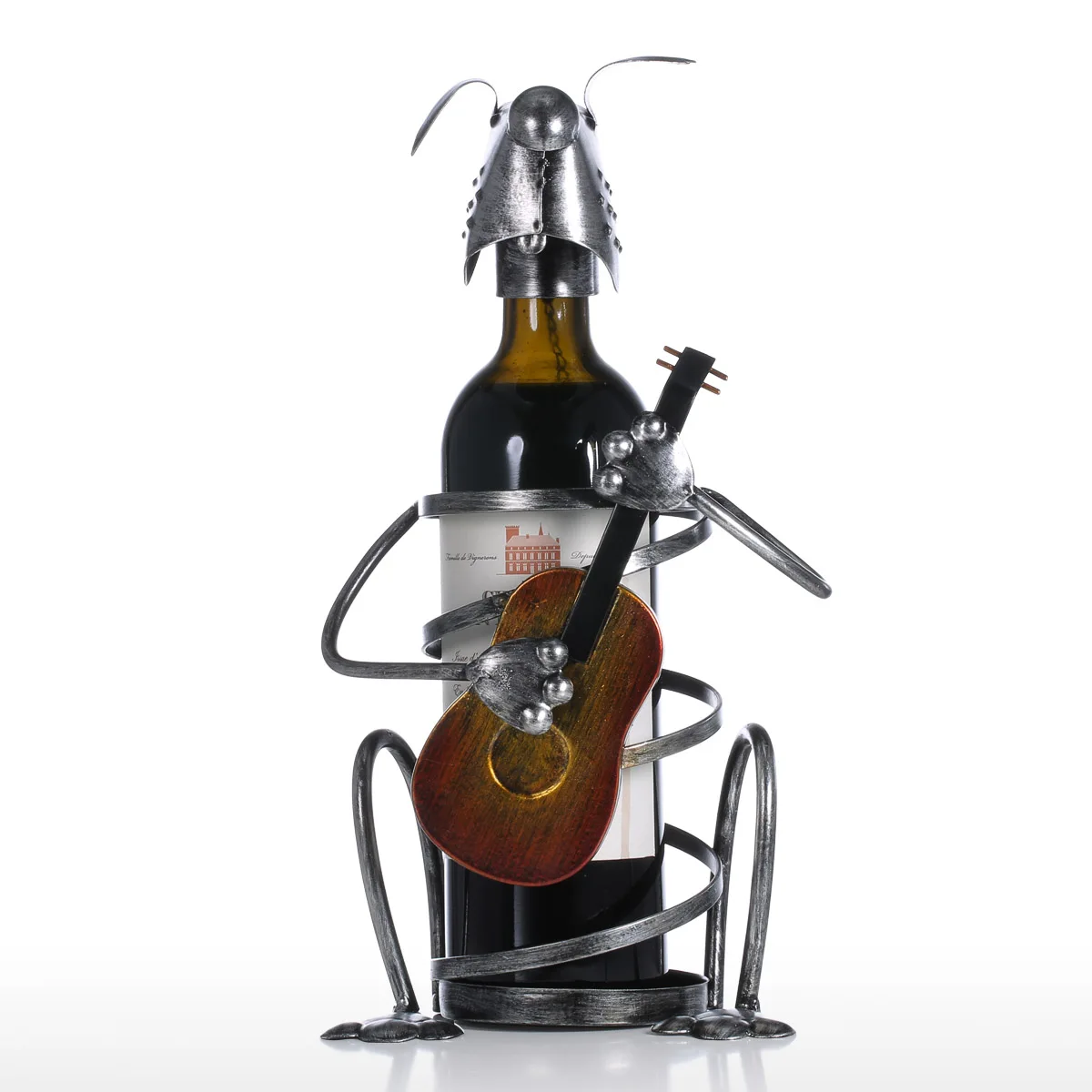 Creative Wine Rack Guitar Playing Puppy Wine Rack Iron Animal Figurine Restaurant Hotel Office Bar Home Ornament Craft Gift
Creative Wine Rack Guitar Playing Puppy Wine Rack Iron Animal Figurine Restaurant Hotel Office Bar Home Ornament Craft Gift