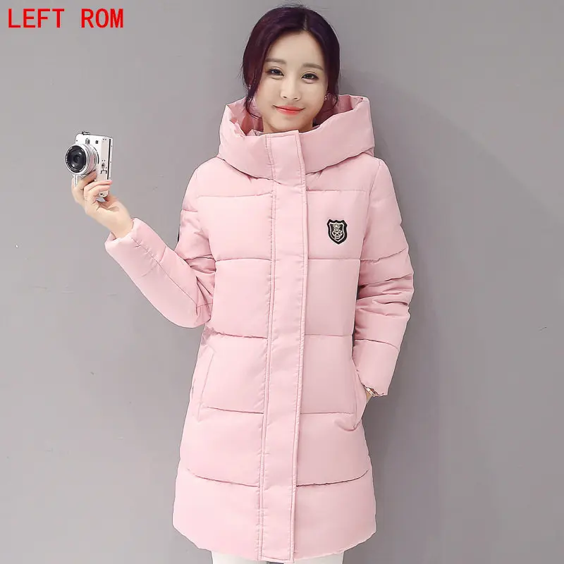 Women's Fashion Slim Solid Color Pattern Down Jacket 2017 new Autumn and winter Jacket down jacket students in the long section
Women's Fashion Slim Solid Color Pattern Down Jacket 2017 new Autumn and winter Jacket down jacket students in the long section