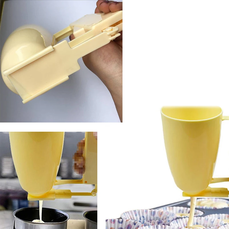 Пластиковый ручной дозатор теста воронка крем-тесто для кексов устройство