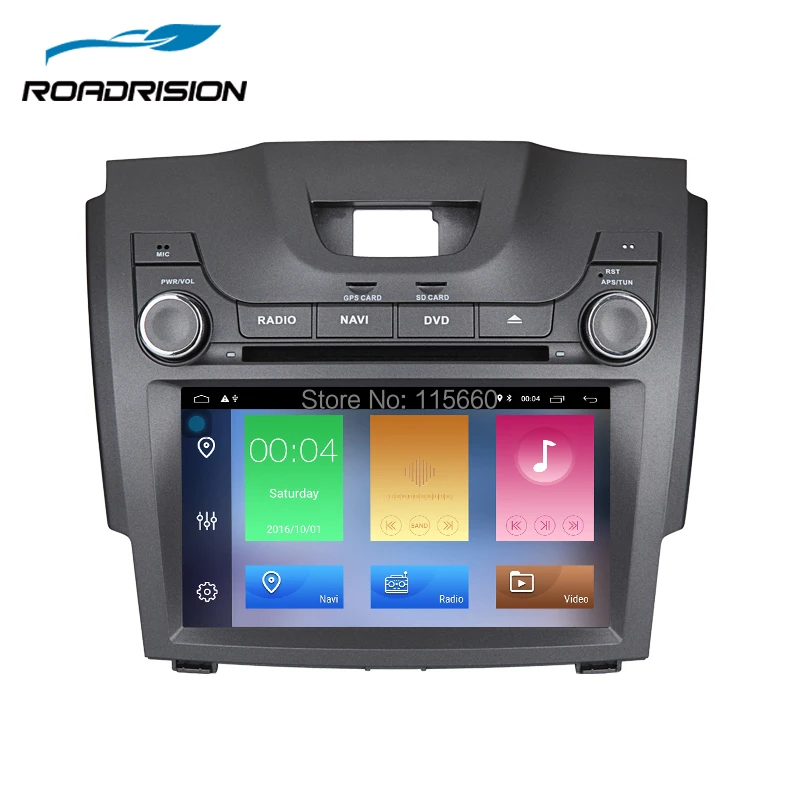 RoadRision Android 8 1 автомобильный DVD мультимедийный плеер для Chevrolet S10/Isuzu D max