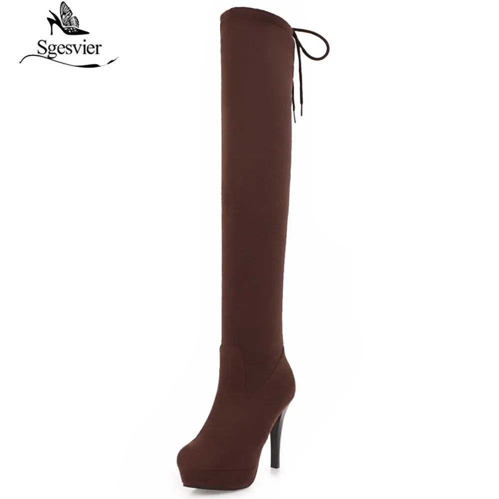 Sgesvier new women shoes woman boots large size 33-43 autumn over the knee boots thin high heels shoes sexy party boot B939
Sgesvier new women shoes woman boots large size 33-43 autumn over the knee boots thin high heels shoes sexy party boot B939