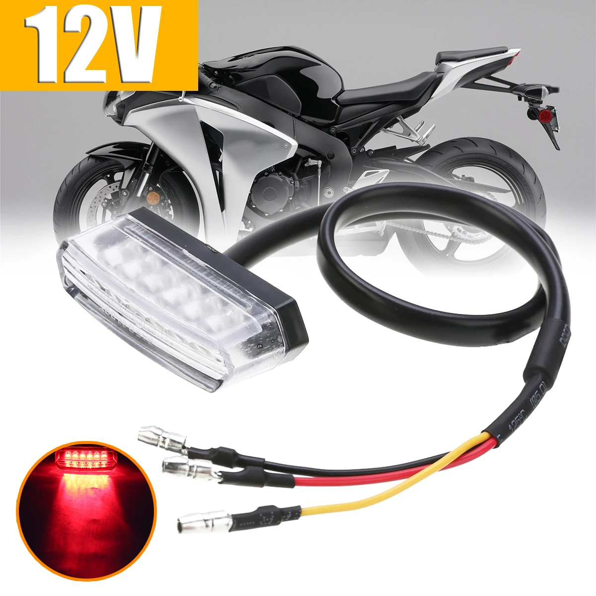 Universall 1pc 12V Red 6LED Motorcycle Tail Rear Light High Quality License Plate Number Lamp Mayitr
Universall 1pc 12V Red 6LED Motorcycle Tail Rear Light High Quality License Plate Number Lamp Mayitr