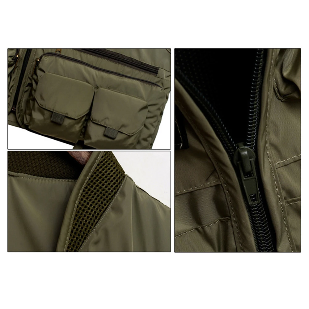 Quick Dry Fly Fishing Hunting Vest Summer Breathable Fishing Multi-Pocket Jacket with Mesh Lining for Angler
Quick Dry Fly Fishing Hunting Vest Summer Breathable Fishing Multi-Pocket Jacket with Mesh Lining for Angler