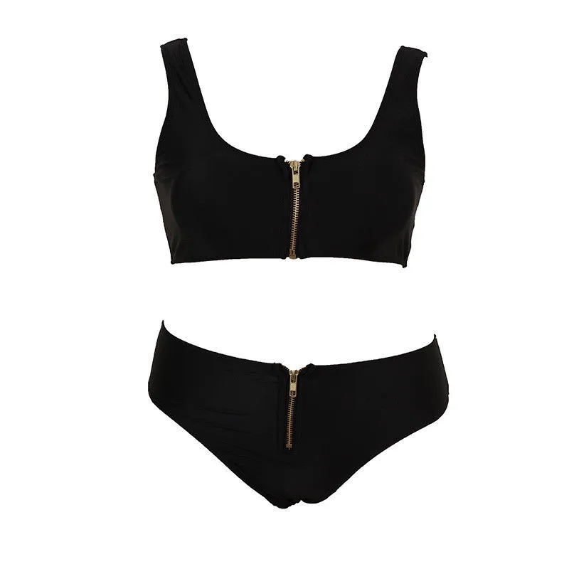 2019 Sexy Two Piece Bikini Set Zip Up Swimsuit Swimwear Low Waist Swimsuit Women Hot Sale Bikinis Bathing Suit Summer Biquini
2019 Sexy Two Piece Bikini Set Zip Up Swimsuit Swimwear Low Waist Swimsuit Women Hot Sale Bikinis Bathing Suit Summer Biquini