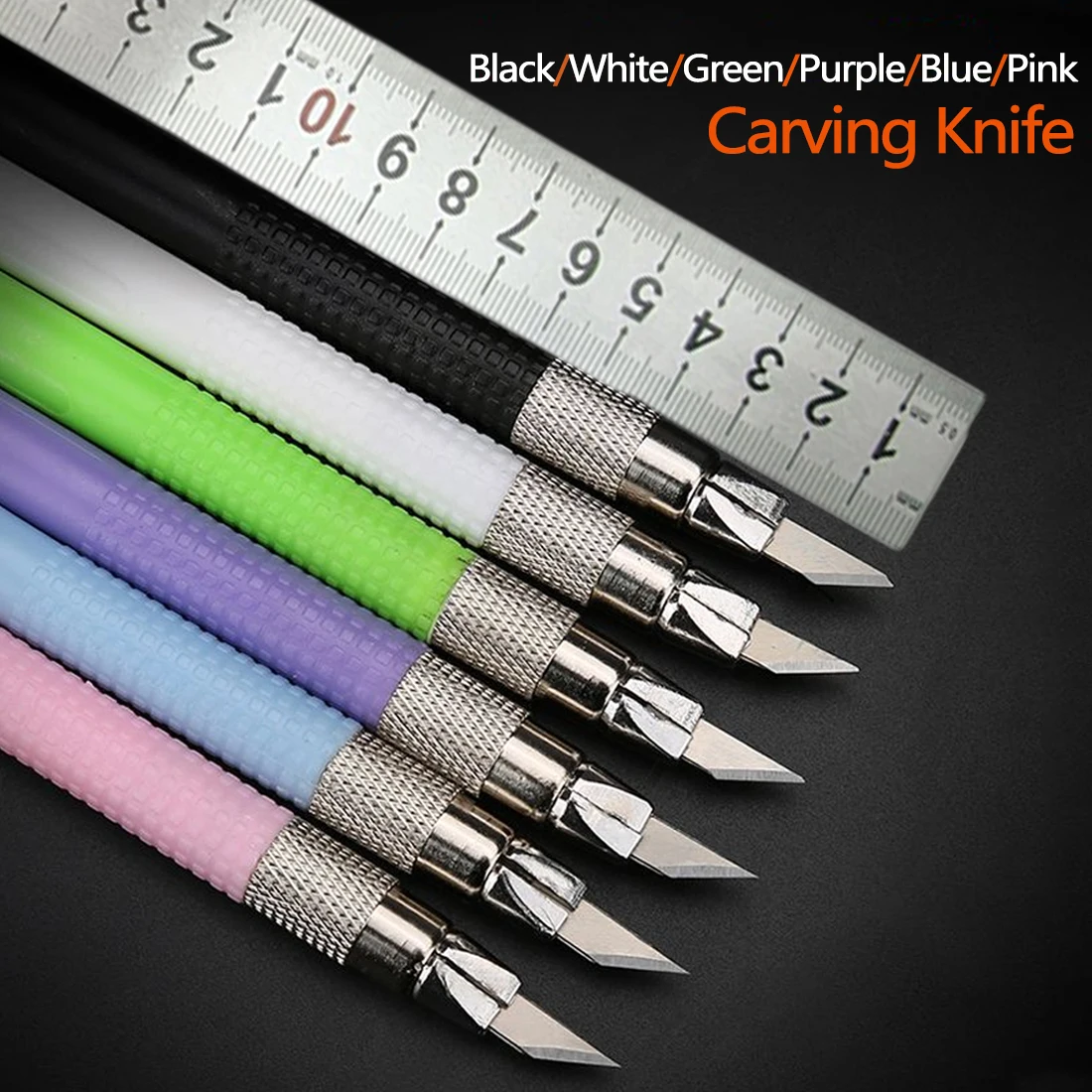 12 Blades Craft Artwork Cutting Knife DIY Carving Knife Stencil Scoring Hobby Chiseling Model Repairing Sculpture Scalpel Knife
12 Blades Craft Artwork Cutting Knife DIY Carving Knife Stencil Scoring Hobby Chiseling Model Repairing Sculpture Scalpel Knife