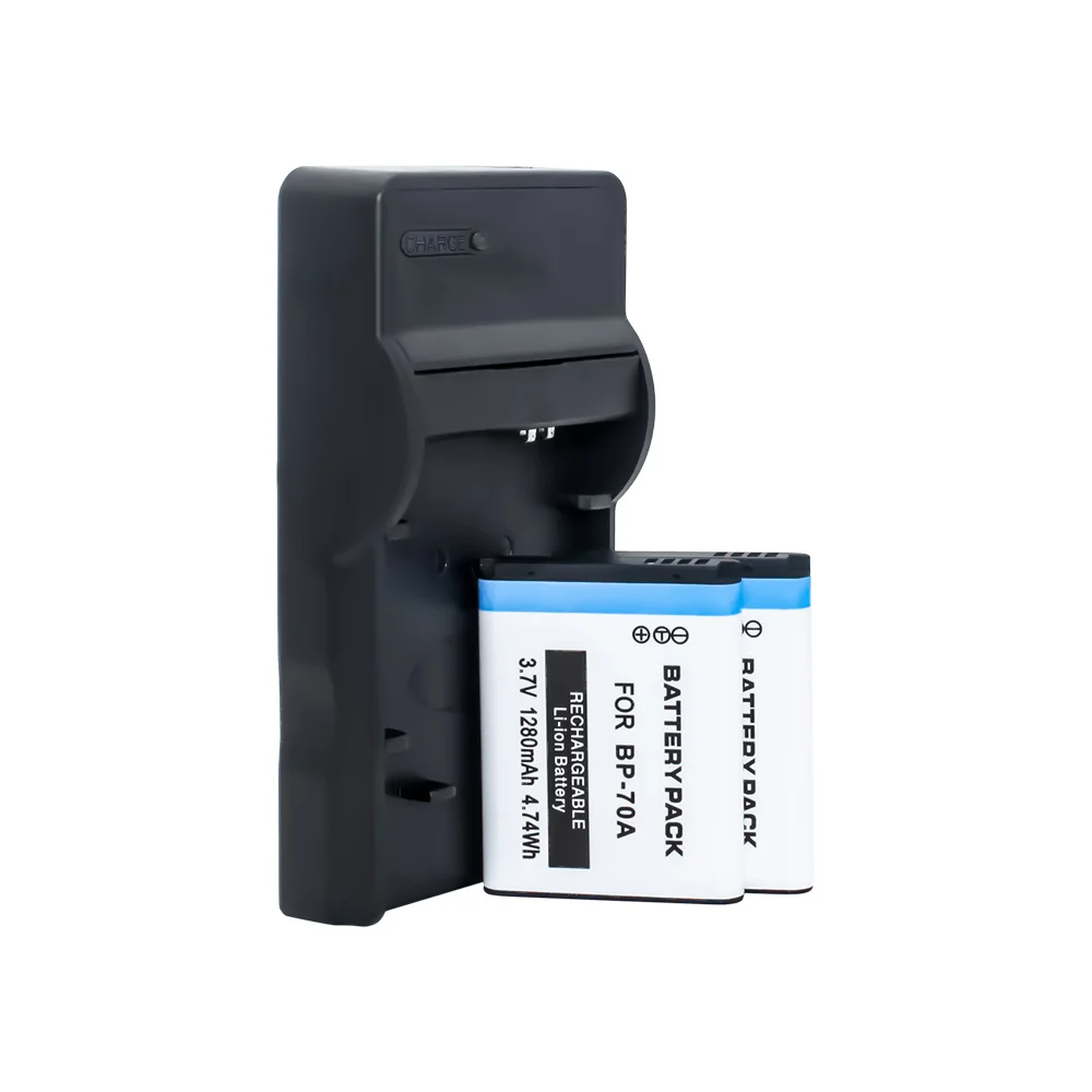 2 шт. BP70A BP 70A батарея для цифровой камеры + 1 Samsung ES65 ES70 ES71 ES73 ES74 TL105 TL110 PL100 SL50