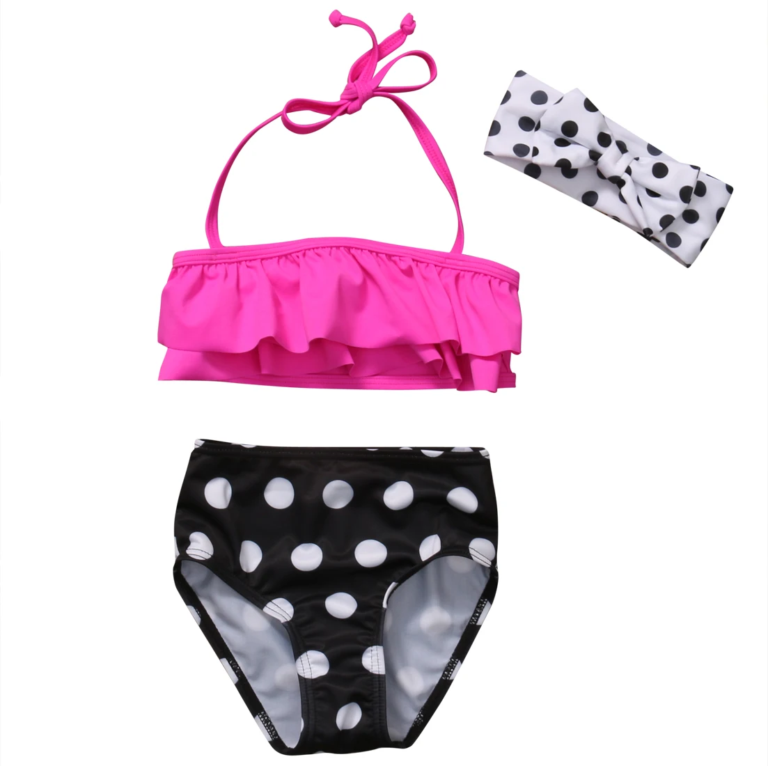 Bikini 2019 Baby Girls Dot Swimsuit 3Pcs Toddler Kids High Waist Swimwear Halter Top Bathing Suit Dot Tankini Bikini Sets
Bikini 2019 Baby Girls Dot Swimsuit 3Pcs Toddler Kids High Waist Swimwear Halter Top Bathing Suit Dot Tankini Bikini Sets
