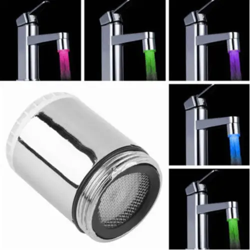 LED Light Water Faucet Tap Heads Temperature Sensor RGB Glow Shower Stream bathroom faucet 3 Color Changing Tap Aerators
LED Light Water Faucet Tap Heads Temperature Sensor RGB Glow Shower Stream bathroom faucet 3 Color Changing Tap Aerators