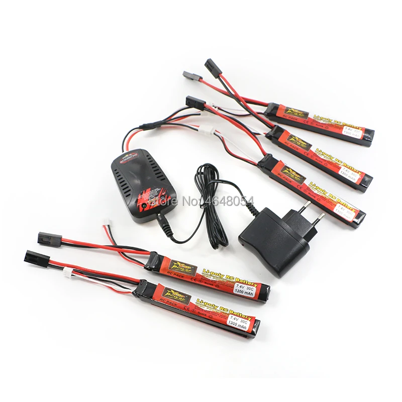5 шт. ZOP RC Lipo Батарея 7 4 В 1300 мАч 30C 2 S Аккумуляторная батарея Tamiya разъем и ЕС