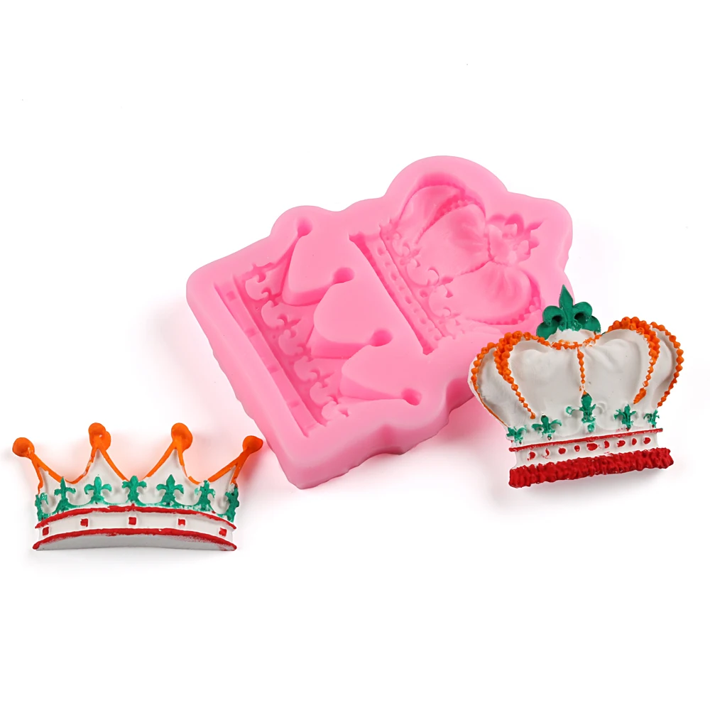 3D Crowns Princess Queen Silicone Mold Fondant Cake Cupcake Decorating Tools Candy Chocolate Gumpaste Sugarcraft Mold For Baking
3D Crowns Princess Queen Silicone Mold Fondant Cake Cupcake Decorating Tools Candy Chocolate Gumpaste Sugarcraft Mold For Baking