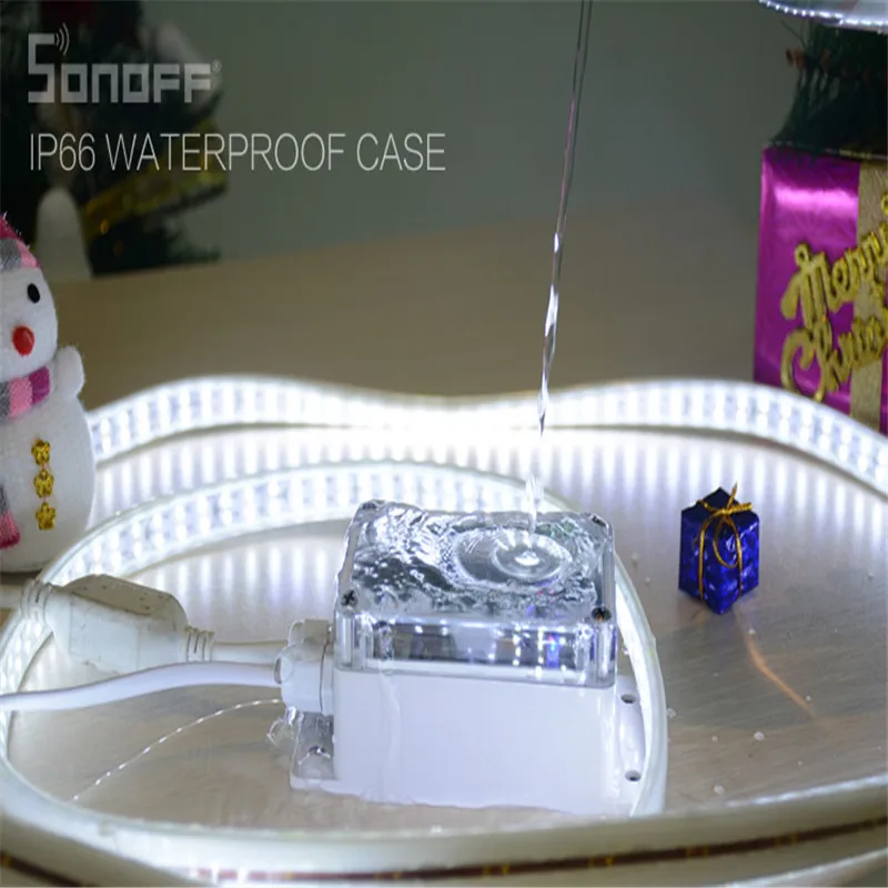 Sonoff IP66 Waterproof Junction Box Waterproof Case Water-resistant Shell Support Sonoff Basic/RF/Dual/Pow for Xmas Tree Lights
Sonoff IP66 Waterproof Junction Box Waterproof Case Water-resistant Shell Support Sonoff Basic/RF/Dual/Pow for Xmas Tree Lights
