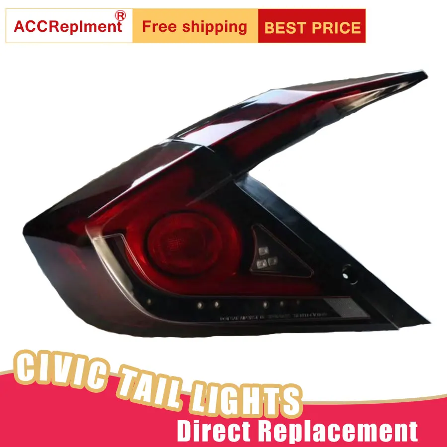 New LED Taillights Assembly For Honda Civic 2016-2018 LED Rear Lamp Brake Reverse Light Rear Back Up Lamp DRL Car Tail lights
New LED Taillights Assembly For Honda Civic 2016-2018 LED Rear Lamp Brake Reverse Light Rear Back Up Lamp DRL Car Tail lights