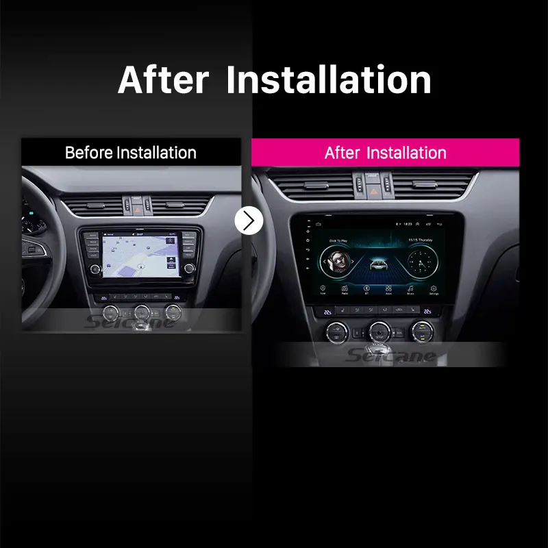 Seicane Android 9.1 2Din 10.1" GPS Navi Multimedia Player For 2015 2016 2017 SKODA Octavia (UV) Car Radio Steering Wheel Control
Seicane Android 9.1 2Din 10.1" GPS Navi Multimedia Player For 2015 2016 2017 SKODA Octavia (UV) Car Radio Steering Wheel Control