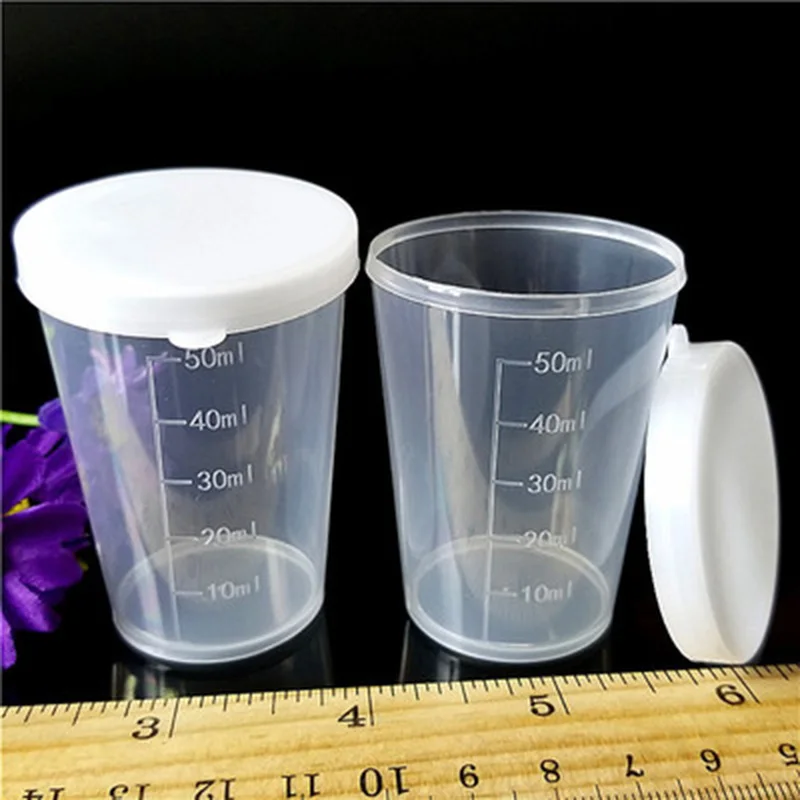 10 шт 50 мл пластиковые прозрачные для лекарств измерительное приспособление