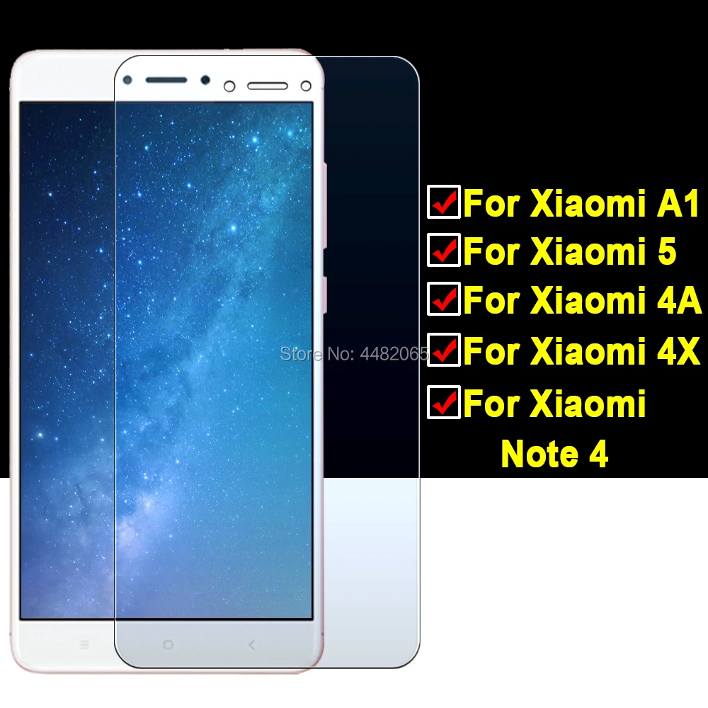 Защитное стекло для xiaomi redmi 4a Ksiomi red mi 4x xiomi xiami xaomi A1 Note 4 mi5 пленка из закаленного
