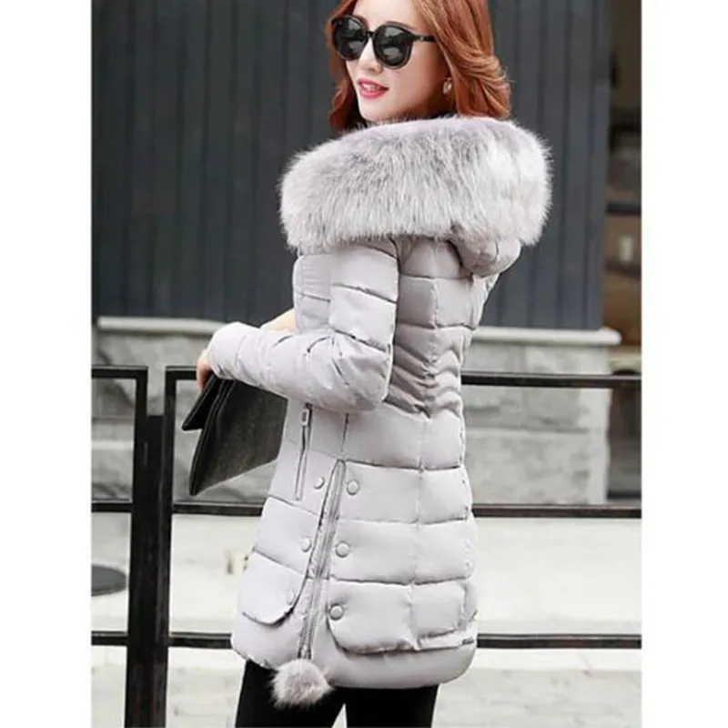 Women are thickening in winter Hooded long Down jacket/women Slim fit Heavy hair collar Cotton-padded clothes coat XXXL
Women are thickening in winter Hooded long Down jacket/women Slim fit Heavy hair collar Cotton-padded clothes coat XXXL