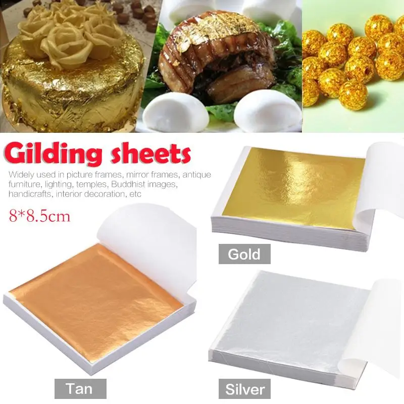 100Pcs/set Art Craft Design Paper Imitation Gold Sliver Copper Leaf Leaves Sheets Foil Paper for Gilding DIY Craft Decoration
100Pcs/set Art Craft Design Paper Imitation Gold Sliver Copper Leaf Leaves Sheets Foil Paper for Gilding DIY Craft Decoration