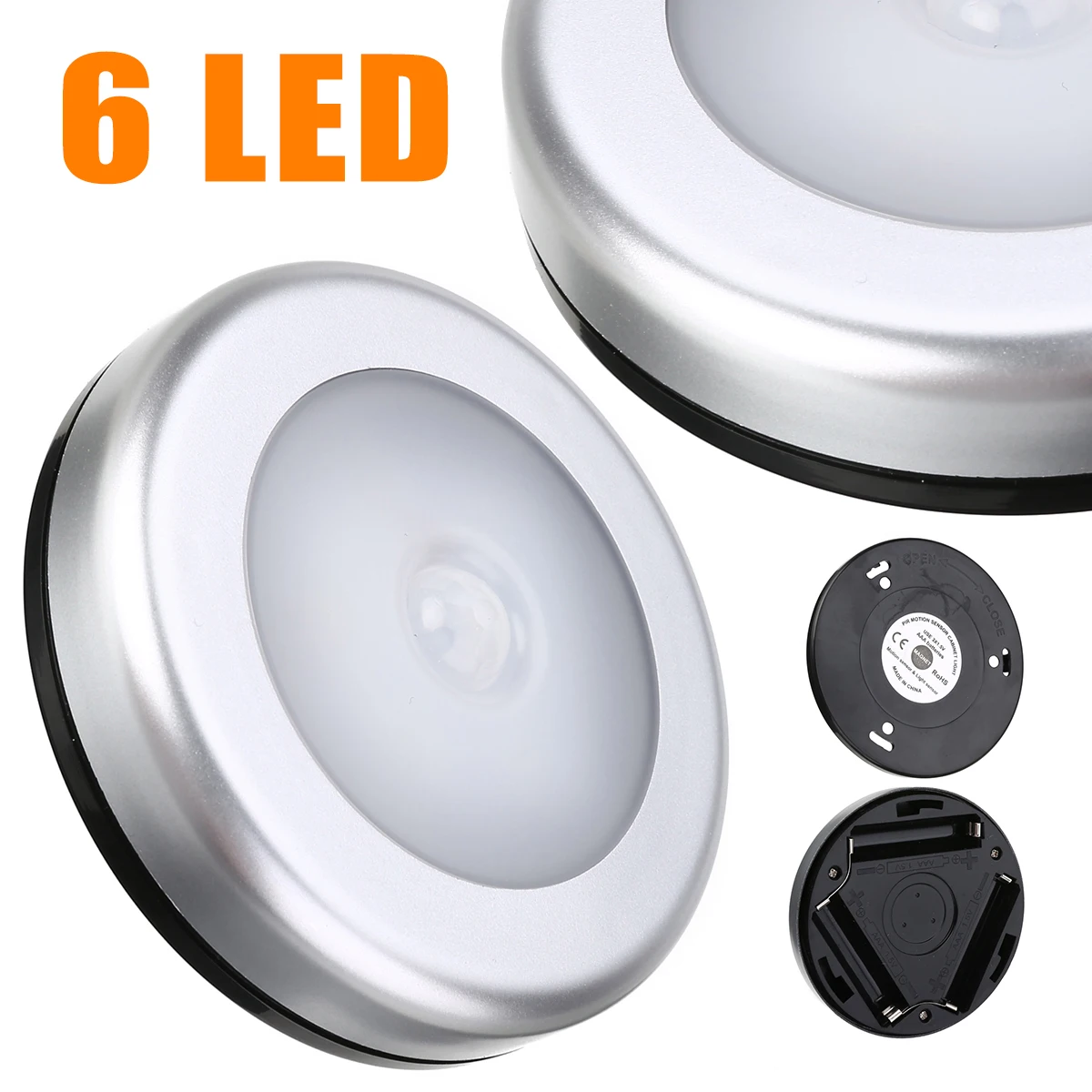 Mayitr Wireless 6 LED Motion Sensor Light Wall Cabinet Wardrobe Drawer Battery Lamp Bedroom Kitchen Night Light Closet Lamp
Mayitr Wireless 6 LED Motion Sensor Light Wall Cabinet Wardrobe Drawer Battery Lamp Bedroom Kitchen Night Light Closet Lamp