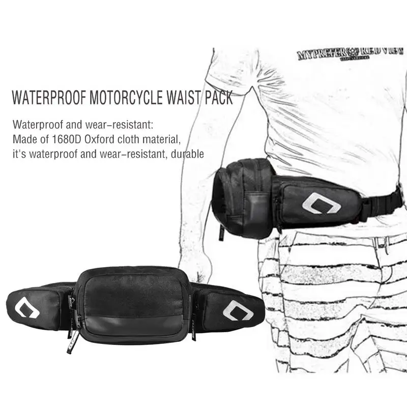 New Style Black 4.5L Waterproof Motorcycle Waist Bag Large Capacity 800D Oxford Cloth Motorbike Pack For Cycling Travel Hiking
New Style Black 4.5L Waterproof Motorcycle Waist Bag Large Capacity 800D Oxford Cloth Motorbike Pack For Cycling Travel Hiking