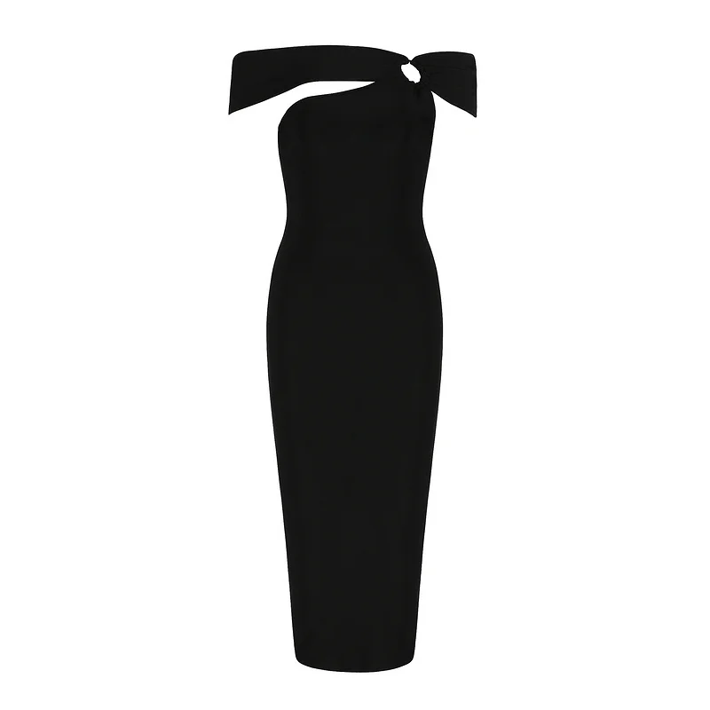 Slash Neck Knee Length, High Quality, Tight Bandage Dress Elegant Party Dress Is Tight
Slash Neck Knee Length, High Quality, Tight Bandage Dress Elegant Party Dress Is Tight