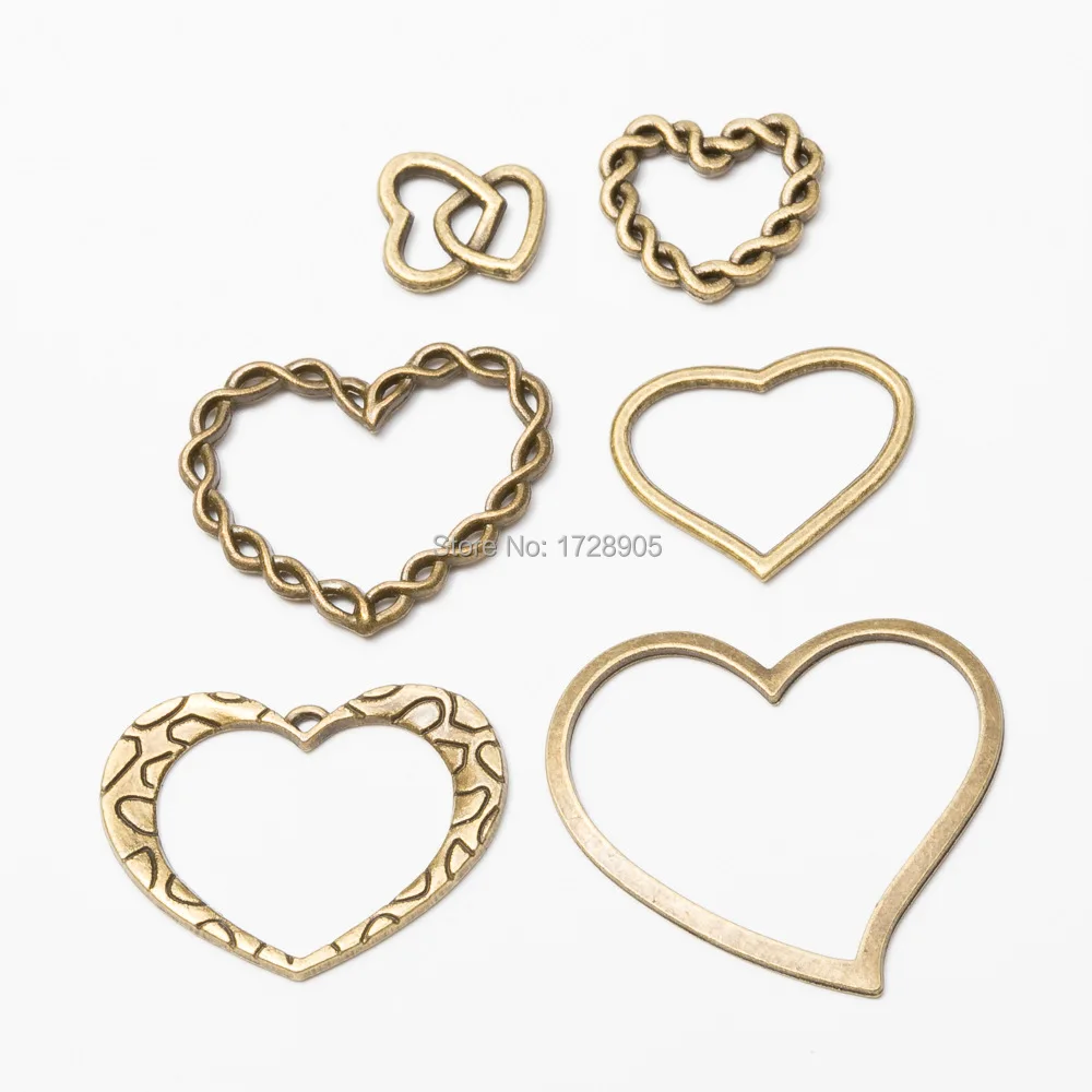 Heart charm braided 10pcs Antique Bronze Simple Heart Charm accessories for jewelry Bracelet Necklace making Hollow Love heart
Heart charm braided 10pcs Antique Bronze Simple Heart Charm accessories for jewelry Bracelet Necklace making Hollow Love heart