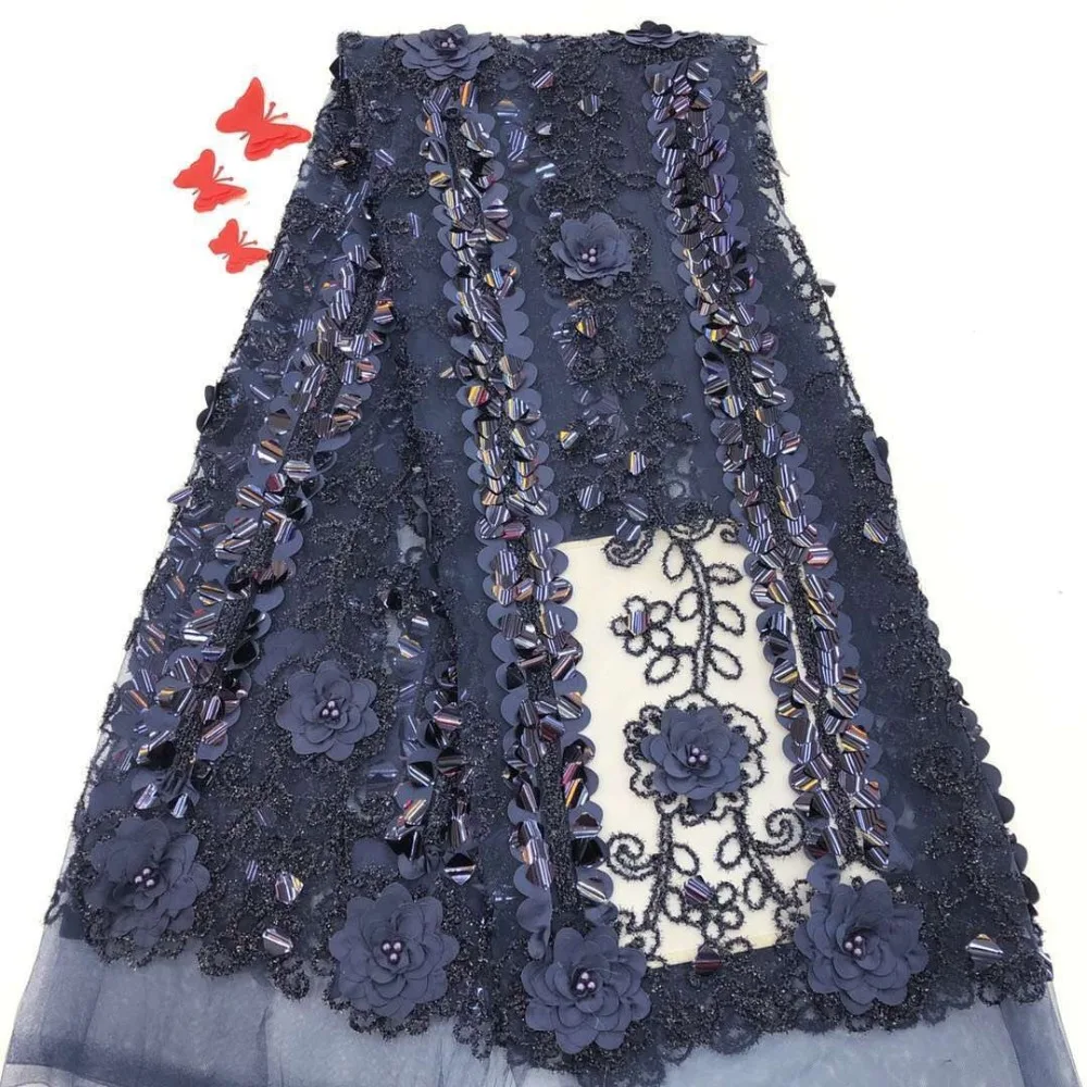 Navy Blue Hot Sale Sequins Nigerian Wedding French Tulle Lace High Quality Heavy Beaded African Lace Fabric For Party Aso Ebi
Navy Blue Hot Sale Sequins Nigerian Wedding French Tulle Lace High Quality Heavy Beaded African Lace Fabric For Party Aso Ebi
