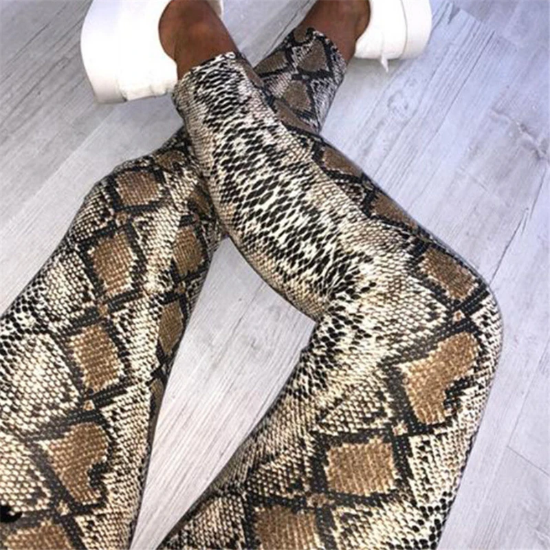 Women High Waist Pants Leopard Print Snake Skin Pattern Skinny Pencil Pants Slim Ladies Trousers Stretch Trousers Women Leggings
Women High Waist Pants Leopard Print Snake Skin Pattern Skinny Pencil Pants Slim Ladies Trousers Stretch Trousers Women Leggings