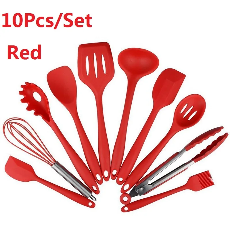 10pcs/set Kitchenware Set Non-stick Steel+silicone Spaghetti Fishing Scraper Colored Box Packaging All-in-one Strong And Durable
10pcs/set Kitchenware Set Non-stick Steel+silicone Spaghetti Fishing Scraper Colored Box Packaging All-in-one Strong And Durable